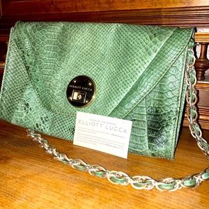 LEATHER CROC PATTERN BAG